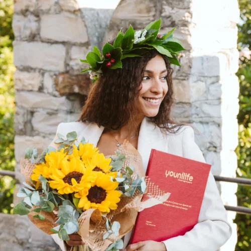 PROMO "bouquet+ coroncina con fiori" - immagine 3