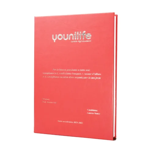 Tesi di laurea rosso corallo