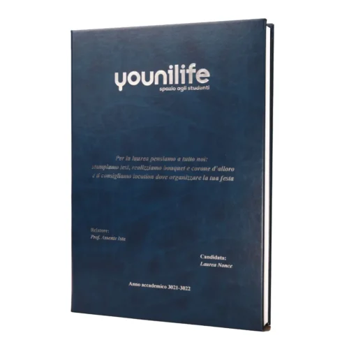 Nürma: tesi rigida in similpelle liscia blu