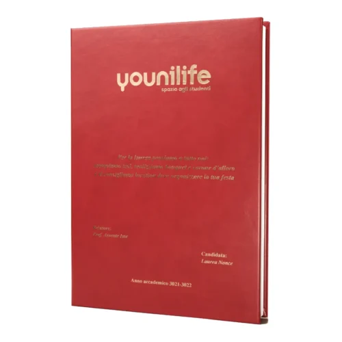 Nürma: tesi rigida in similpelle liscia rossa