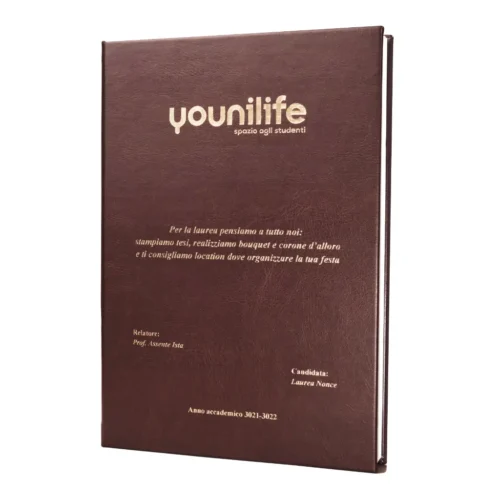 Tesi di laurea marrone cioccolato